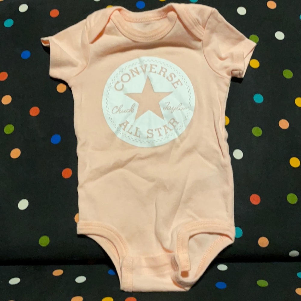 Baby girl Converse onesie
